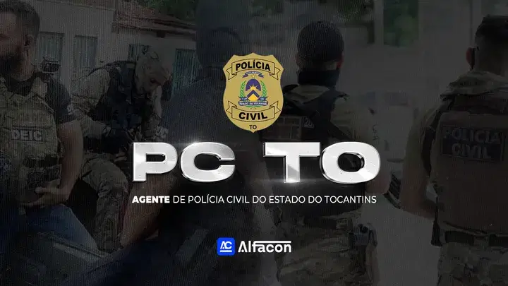 Capa do curso PC TO - Agente de Polícia Civil do Estado do Tocantins