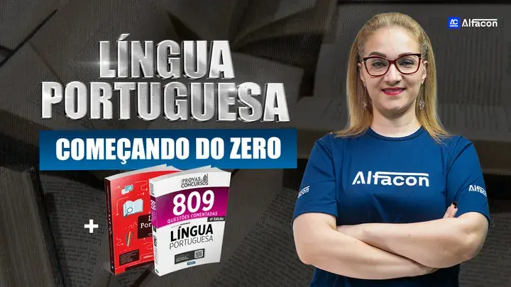 Capa do curso COMBO - Começando do Zero - Língua Portuguesa + Apostila Completa + Questões Comentadas