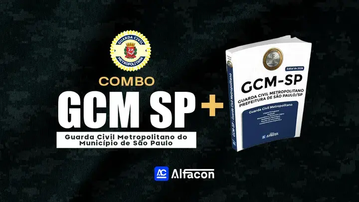 Capa do curso COMBO - GCM SP - Guarda Civil Metropolitano do Município de São Paulo + Apostila Completa