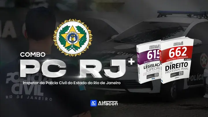 Capa do curso COMBO + PC RJ Papiloscopista da Polícia Civil do Estado do Rio de Janeiro