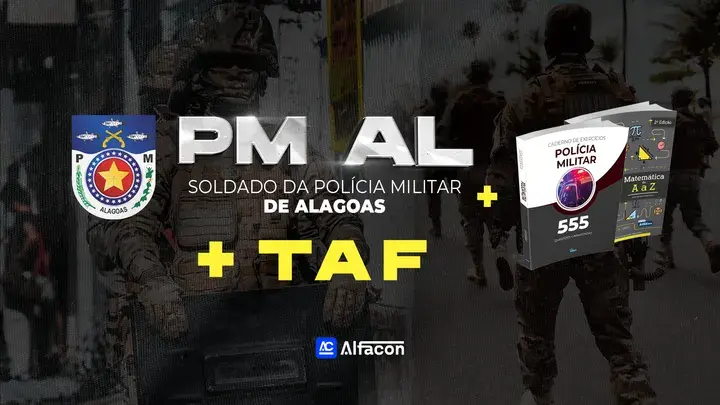 Capa do curso COMBO - PM AL Soldado da Polícia Militar de Alagoas + Apostilas + TAF