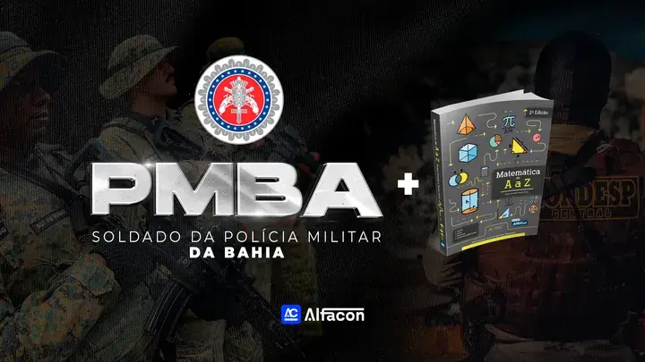 Capa do curso COMBO - PM BA - Soldado da Polícia Militar da Bahia + Apostila Completa de Matemática