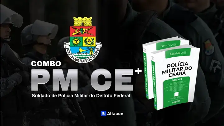 Capa do curso COMBO - PM CE - Soldado da Polícia Militar do Ceará
