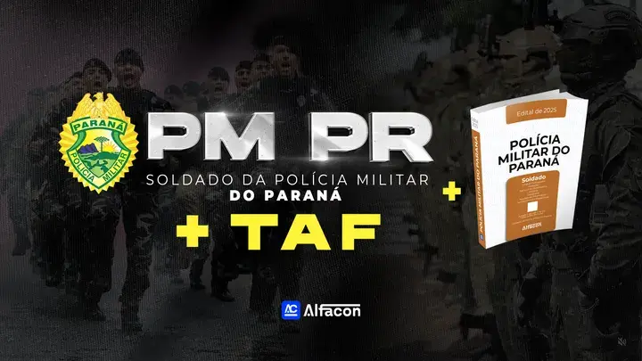 Capa do curso COMBO - PM PR - Soldado da Polícia Militar do Paraná + TAF + Apostila
