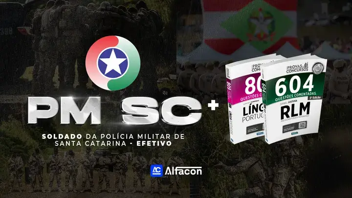 Capa do curso COMBO PM SC - Soldado da Polícia Militar de Santa Catarina