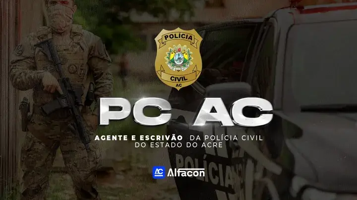 Capa do curso PC AC - Agente e Escrivão da Polícia Civil do Acre