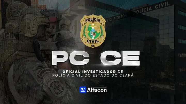 Capa do curso PC CE - Oficial Investigador de Polícia Civil do Estado do Ceará