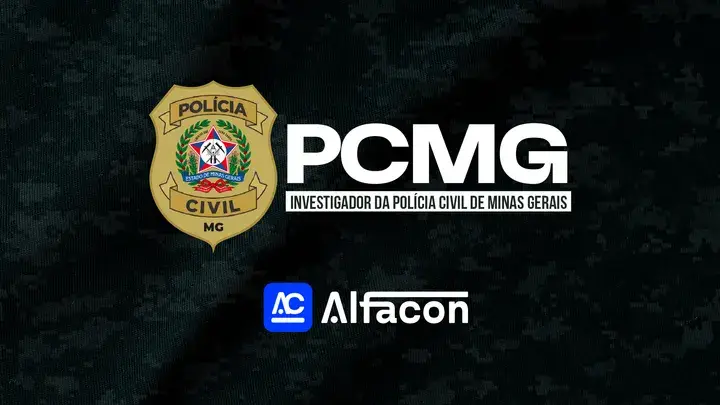 Capa do curso PC MG - Investigador da Polícia Civil de Minas Gerais