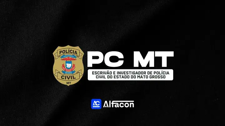 Capa do curso PC MT - Escrivão e Investigador de Polícia Civil do Estado do Mato Grosso