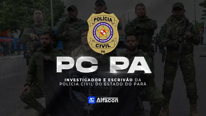 Capa do curso PC PA - Investigador e Escrivão da Polícia Civil do Estado do Pará