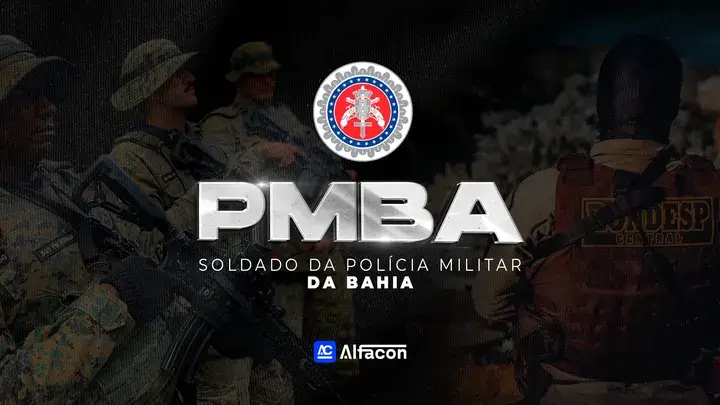 Capa do curso PM BA - Soldado da Polícia Militar da Bahia
