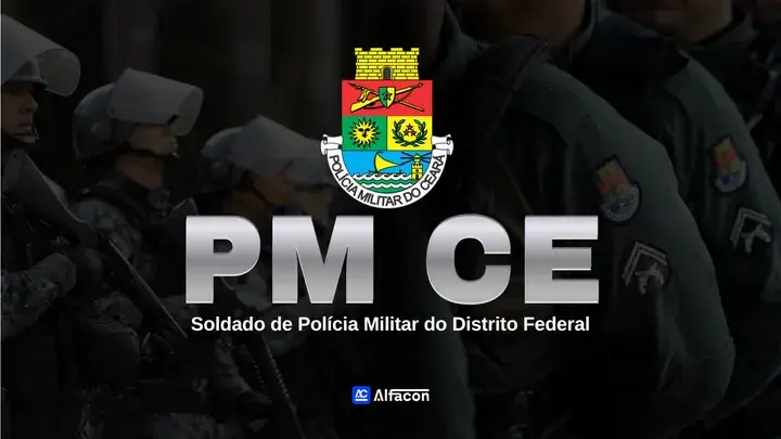 Capa do curso PM CE - Soldado da Polícia Militar do Estado do Ceará