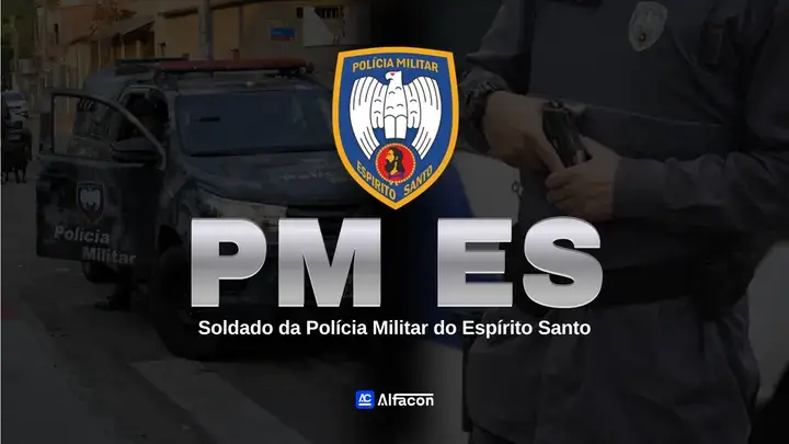 Capa do curso PM ES - Soldado da Polícia Militar do Espírito Santo