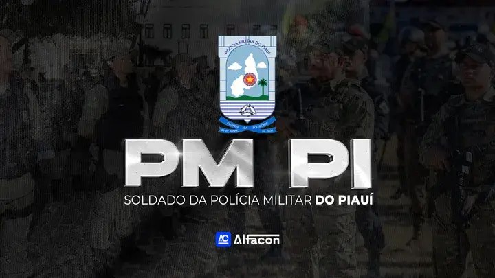 Capa do curso PM PI - Soldado da Polícia Militar do Piauí