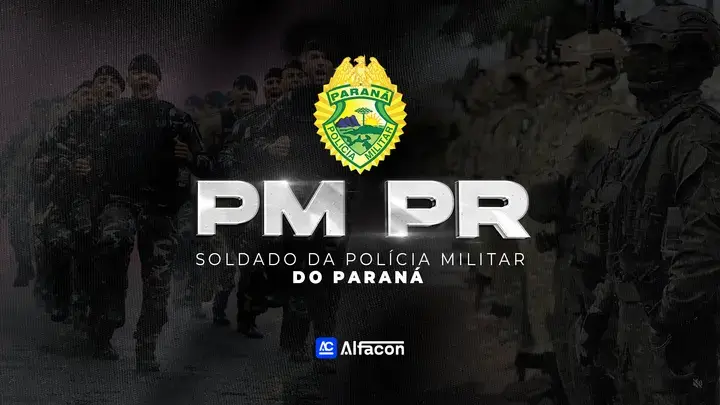 Capa do curso PM PR - Soldado da Polícia Militar do Paraná