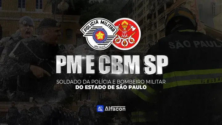 Capa do curso PMESP - Soldado da Polícia e Bombeiro Militar do Estado de São Paulo