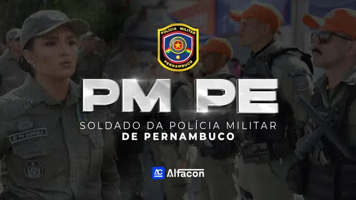 Capa do curso PM PE - Soldado da Polícia Militar de Pernambuco