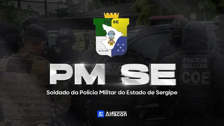 Capa do curso PM SE - Soldado da Polícia Militar do Estado de Sergipe