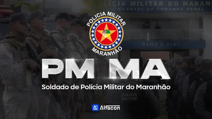 Capa do curso PM MA - Soldado de Polícia Militar do Maranhão
