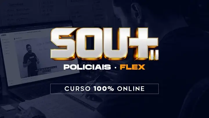 Capa do curso SOU+ 11 Policiais - Flex 18 Meses